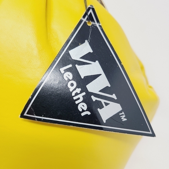 Viva Leather | Women's Yellow Gold Leather Mini or Crossbody Bag (One Size) - Picture 2 of 13